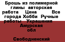 Брошь из полимерной глины, авторская работа. › Цена ­ 900 - Все города Хобби. Ручные работы » Украшения   . Амурская обл.,Свободненский р-н